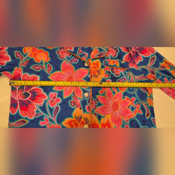 Johnny Was Vibrant Floral Pajama Set, Size XS. - Picture 11 of 16